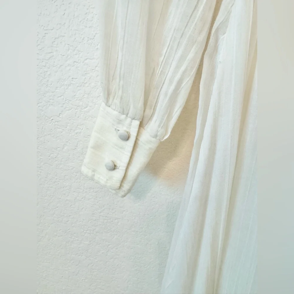 Vintage 1970s Wedding Dress -  Gunne Sax Style Cottagecore Wedding Dress Size 2 - Picture 8 of 10